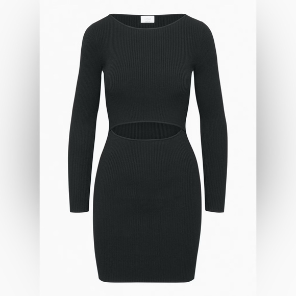 ARITZIA Wilfred Cutout Knit Longsleeve Mini Dress - Picture 11 of 13